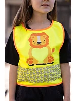 Korntex FUN Dětská bezpečnostní vesta 76.FUNY hi vis yellow/polar bear Korntex FUN Dětská bezpečnostní vesta 76.FUNY hi vis yellow/polar bear