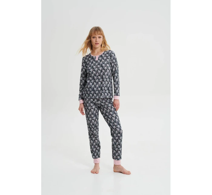 Pyžamo s dlouhými rukávy model 18936774 - Vamp