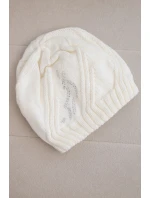 Dámská zimní vlněná čepice s ozdobnými krystalky K399 černá Dámská zimní vlněná čepice s ozdobnými krystalky K399 černá