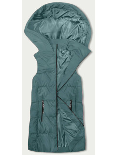 Tyrkysová dámská vesta s kapucí S'West (B8175-5)