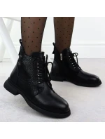 Dámské zateplené kožené boty model 21905677 - S.Barski Dámské zateplené kožené boty model 21905677 - S.Barski