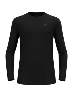 Pánské tričko model 21485322 Merino 160 BL Top Crew Neck l/s velikost L Black - ODLO