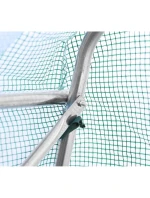 ZAHRADNÍ TUNEL 300x600x200 cm PE KONSTRUKCE ZELENÁ OCEL