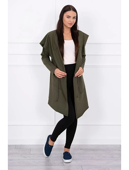 khaki bunda s kapucí model 18742584 - K-Fashion