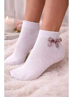 Dívčí ponožky s mašlí model 22106954 - Knittex