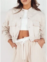 Dámská přechodná bunda bomber béžová Dstreet model 21973903 - FashionStreet