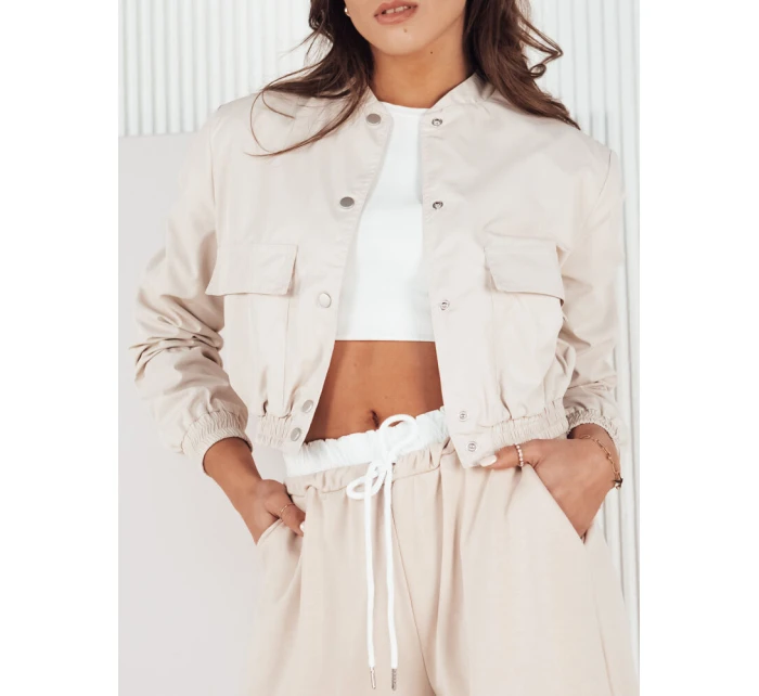 Dámská přechodná bunda bomber béžová Dstreet model 21973903 - FashionStreet