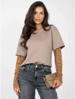 Bluzka IT BZ model 21895797 ciemny bezowy - FPrice