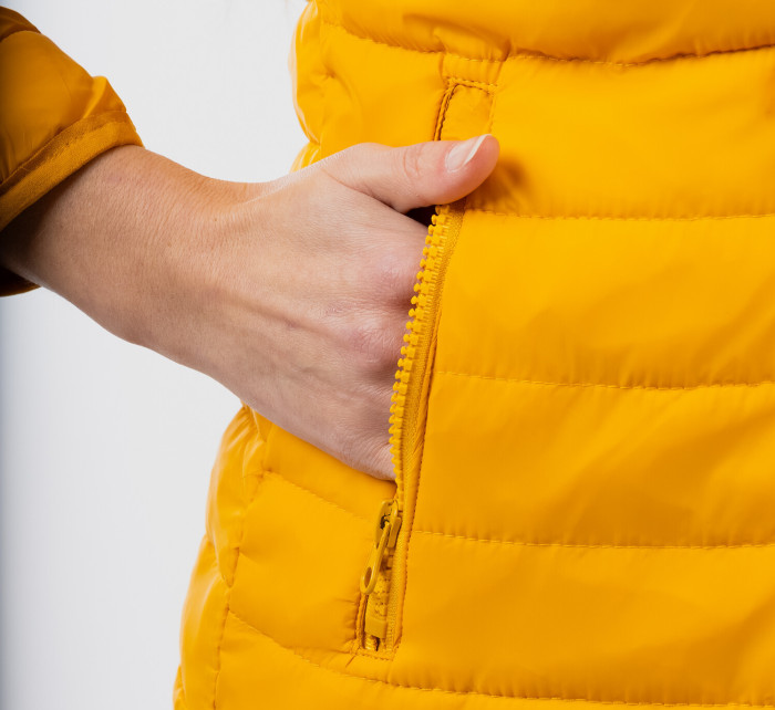 Dámská prošívaná bunda GLANO - žlutá