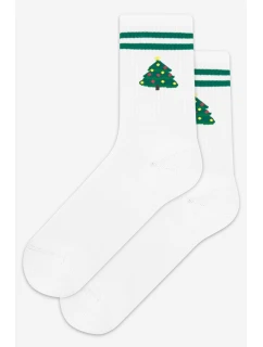 Vzorované vánoční ponožky U04.N56