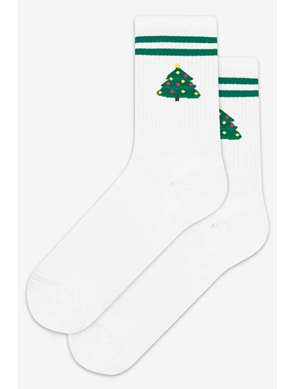 Vzorované vánoční ponožky U04.N56