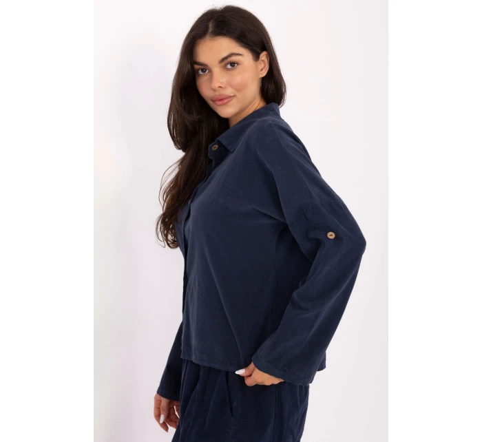 Košile s dlouhým rukávem  model 220822 Italy Moda