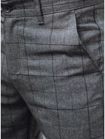 Pánské volnočasové kalhoty tmavě šedé FashionStreet UX4403