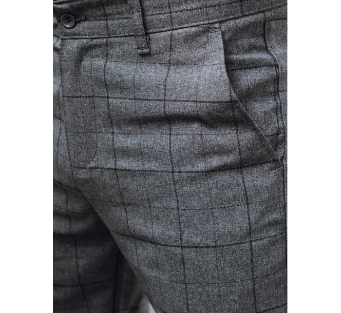 Pánské volnočasové kalhoty tmavě šedé FashionStreet UX4403