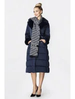 DŁUGA KURTKA ZIMOWA Z  GRANATOWA model 21243013 - Ann Gissy