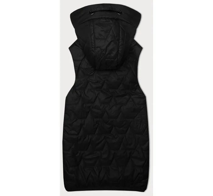 Černá dámská vesta se stahovacím lemem na spodním okraji S'West (B8341-1) Černá dámská vesta se stahovacím lemem na spodním okraji S'West (B8341-1)