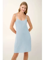 Vamp - Letní žakárová noční košile s ramínky 22902 - Vamp