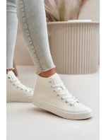 Dámské Zateplené Tenisky Z Eko Kůže Bílé Big Star model 21669546 - Big Star Shoes Dámské Zateplené Tenisky Z Eko Kůže Bílé Big Star model 21669546 - Big Star Shoes