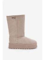 Vysoké Sněhule Na Platformě Big Star model 21679168 Světle Béžové - Big Star Shoes