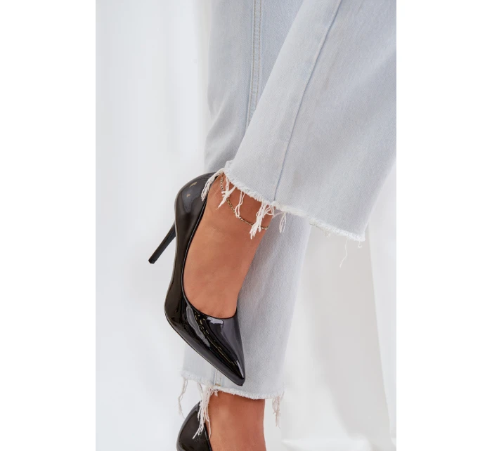 Lakované Lodičky Se  Černé model 21684522 - Boto