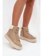 Zimní dámské boty s kožešinou model 21725163 Béžové - Lee Cooper