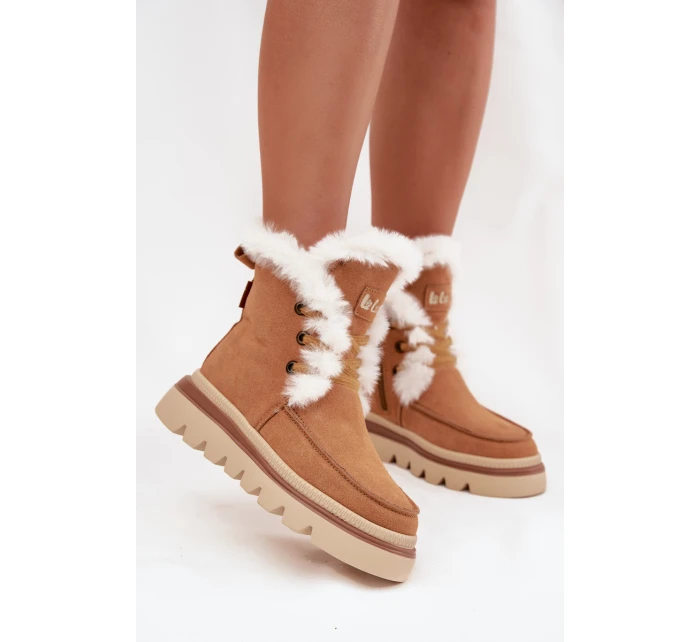 Dámské zimní boty z přírodního semiše Lee Cooper LCJ-25-01-3738 Camel Dámské zimní boty z přírodního semiše Lee Cooper LCJ-25-01-3738 Camel