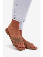 Dámské ploché žluté pantofle Zinnia Dámské ploché žluté pantofle Zinnia