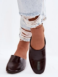 Dámské z Kůže Ploché Čokoládové model 22102956 - Boto