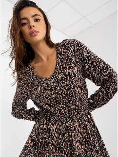 Sukienka model 21110892 czarno beżowy - FPrice
