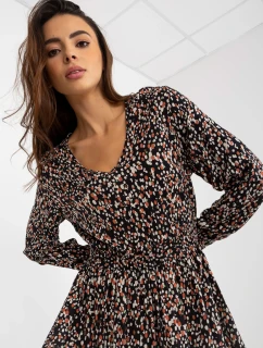 Sukienka model 21110892 czarno beżowy - FPrice