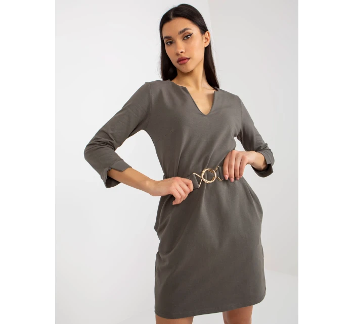 Dámské šaty TW SK BL 1011 šaty.17 khaki - FPrice Dámské šaty TW SK BL 1011 šaty.17 khaki - FPrice