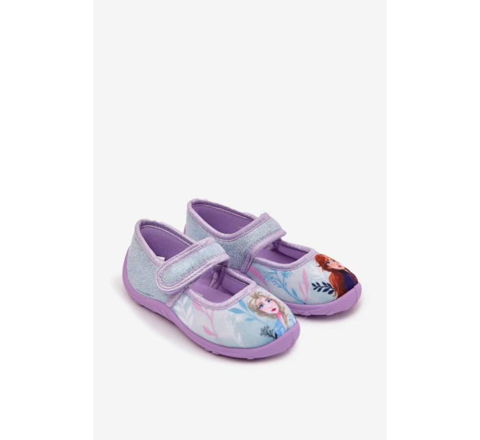 Dětské balerínky-papuče na suchý zip – světle modré Olivessa (Frozen Kraina Lodu) Dětské balerínky-papuče na suchý zip – světle modré Olivessa (Frozen Kraina Lodu)