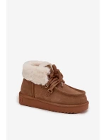 Dámské sněhule D.Franklin z přírodního semiše – camel Dámské sněhule D.Franklin z přírodního semiše – camel