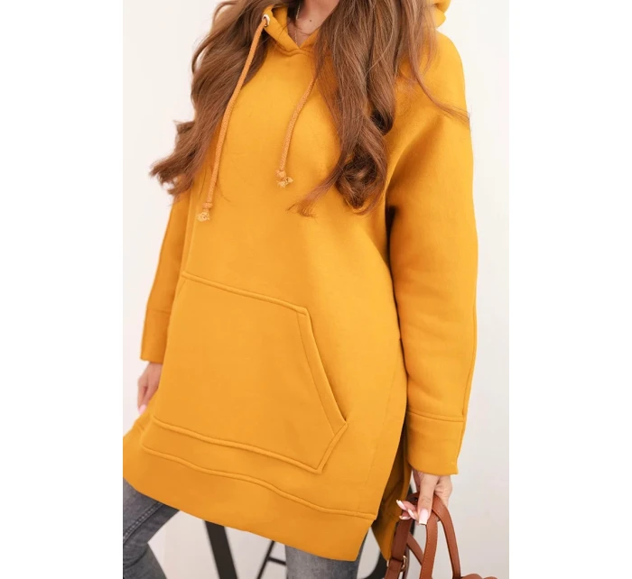 Zateplená mikina s rozparky na bocích model 21470125 - K-Fashion