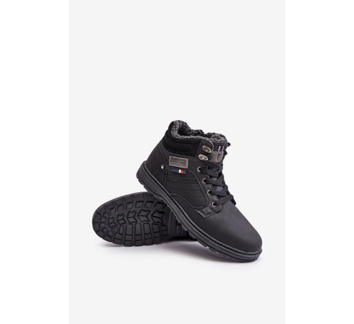 Zateplené pánské boty černé model 21673177 - Boto