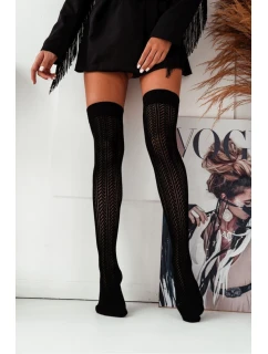 Dámské podkolenky s model 21712999 vzorem černé - Milena