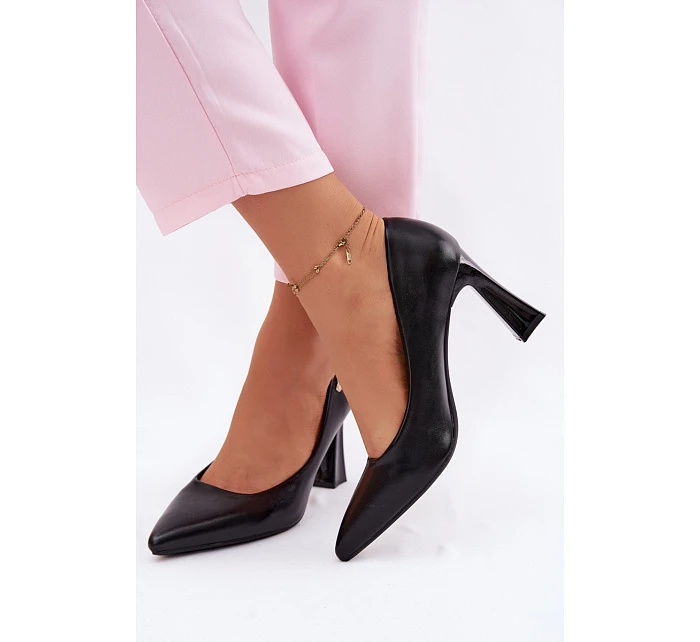Elegantní Lodičky na Podpatku Vinceza 62276 Černé