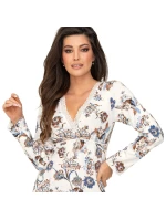 Dámská noční košilka Naomi Ecru vzor - Donna