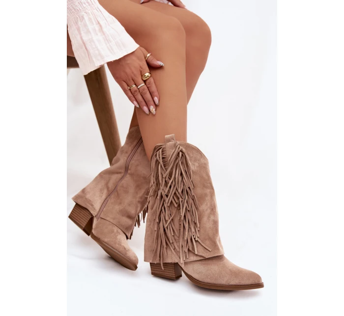 Boty na podpatku  model 222719 Step in style