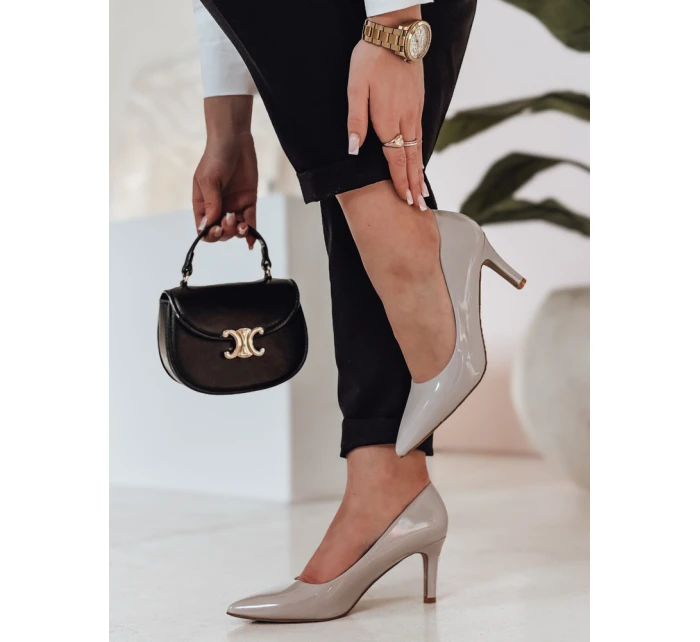 Dámské jehlové boty STILETTU na vysokém podpatku šedé FashionStreet ZY0839