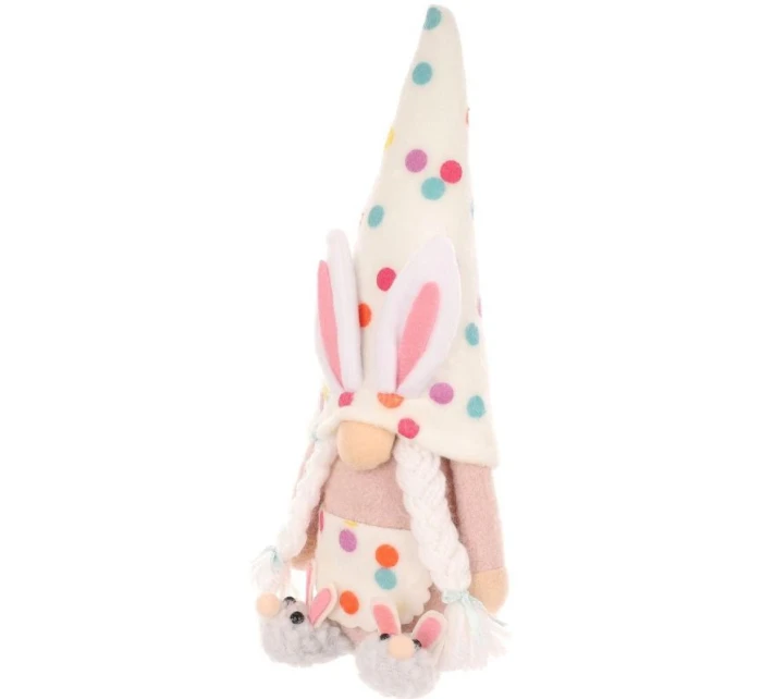 SKŘÍTEK SKŘÍTEK ZAJÍC 25CM HRÁŠEK DÍVKA JARNÍ DEKORACE