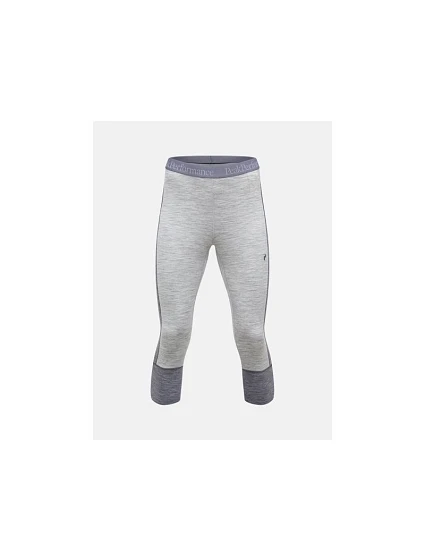Teplé kalhoty PEAK PERFORMANCE Magic 3/4 Short Johns Wool-blend Baselayer Women, šedé