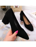 Sergio Leone W SK358A černé lodičky na podpatku