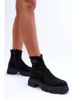 Kožené Klasické Zateplené Boty Černé model 21630931 - Boto Kožené Klasické Zateplené Boty Černé model 21630931 - Boto