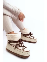 Dámské zateplené sněhule Bežové model 21637486 - Boto