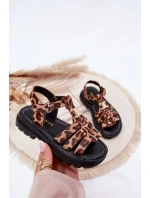 Dívčí sandály s ozdobným detailem pantera Serina Dívčí sandály s ozdobným detailem pantera Serina