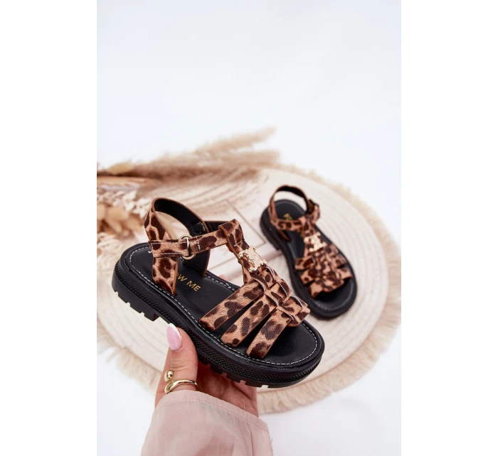 Dívčí sandály s ozdobným detailem pantera Serina Dívčí sandály s ozdobným detailem pantera Serina