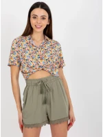 Dámské šortky D73760M62233KB khaki - FPrice