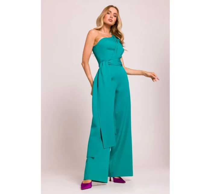Kombinéza na jedno rameno se  tyrkysová model 20970562 - Moe