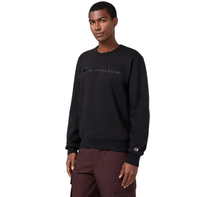 Pánská mikina Crewneck Sweatshirt black model 21813901 KK001 pánské - CHAMPION Pánská mikina Crewneck Sweatshirt black model 21813901 KK001 pánské - CHAMPION